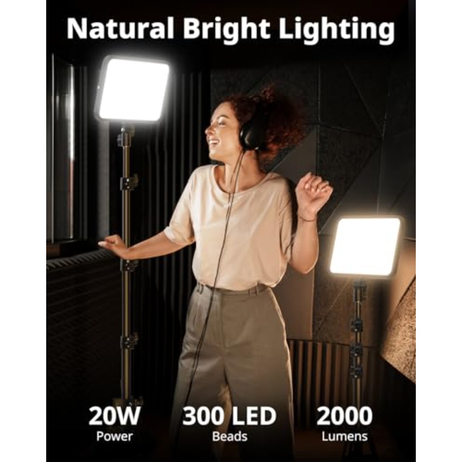 2 Pack LED Video Light Kit, Ph - مراجعة Photography Lighting For Studio وسعره