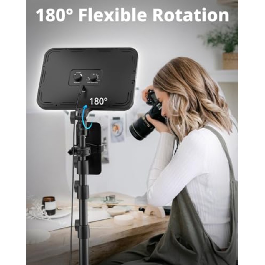 2 Pack LED Video Light Kit, Ph - مراجعة Photography Lighting For Studio وسعره