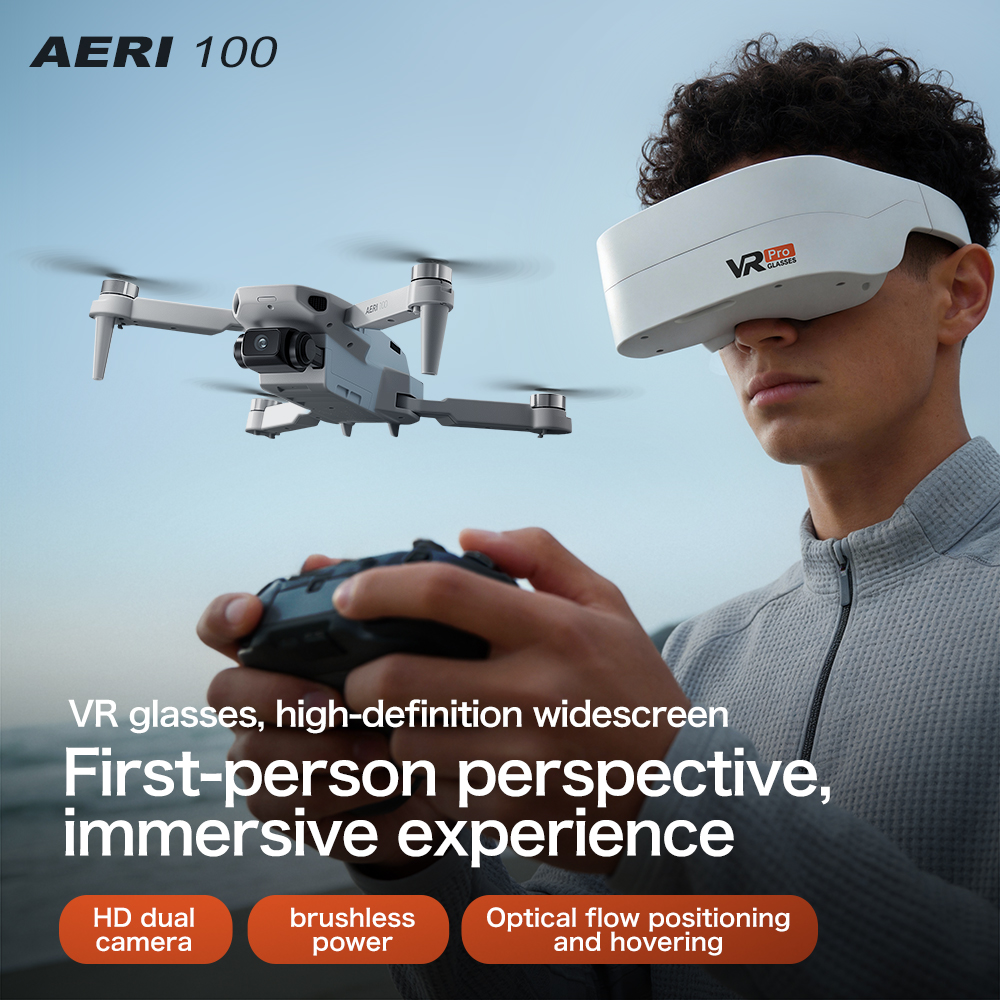 AERI 100 Drone with FPV VR Gog - مراجعة Learn Photography Lighting وسعره