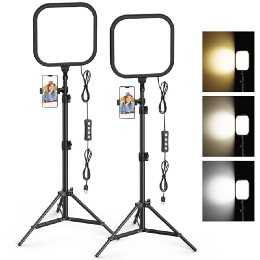 2Pack LED Video Light Kit, 15W - مراجعة Photography Lighting For Studio وسعره