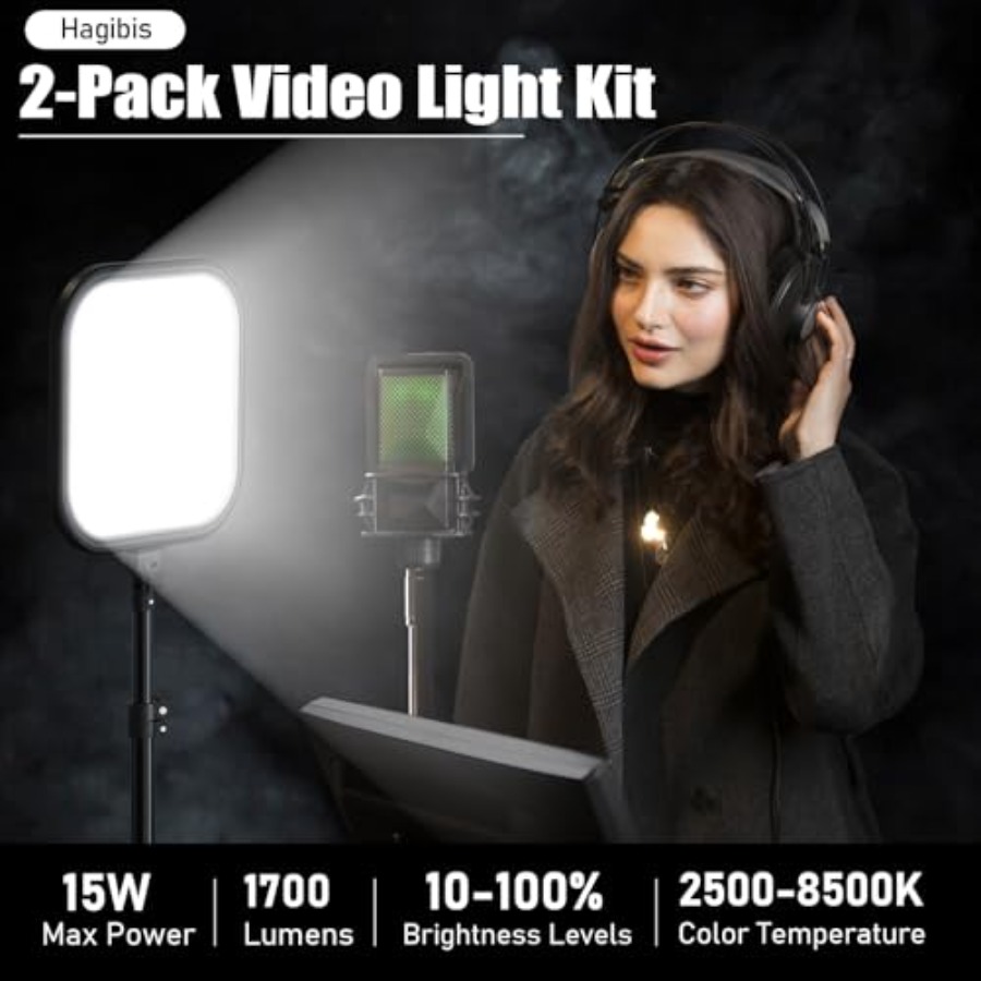 2Pack LED Video Light Kit, 15W - مراجعة Photography Lighting For Studio وسعره
