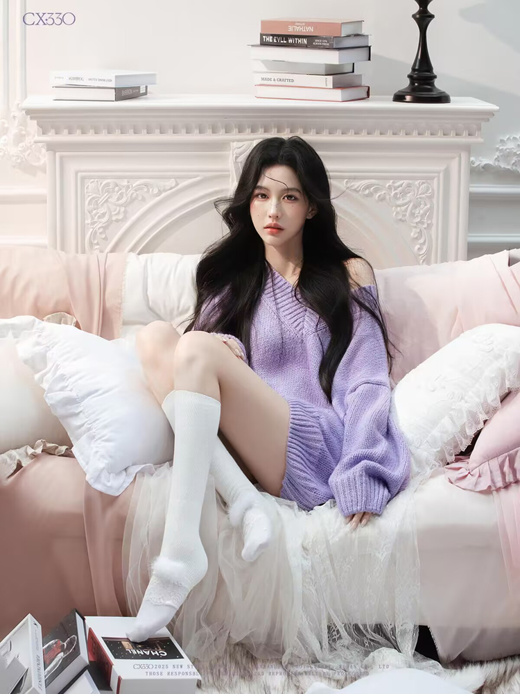 Autumn Winter Purple Sweater O - مراجعة Photography Lighting Styles وسعره
